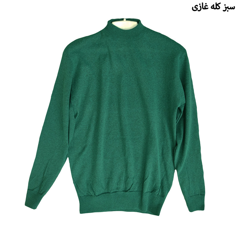 پلیور  مردانه مدل یقه گرد کد SG22 رنگ سبز کله غازی