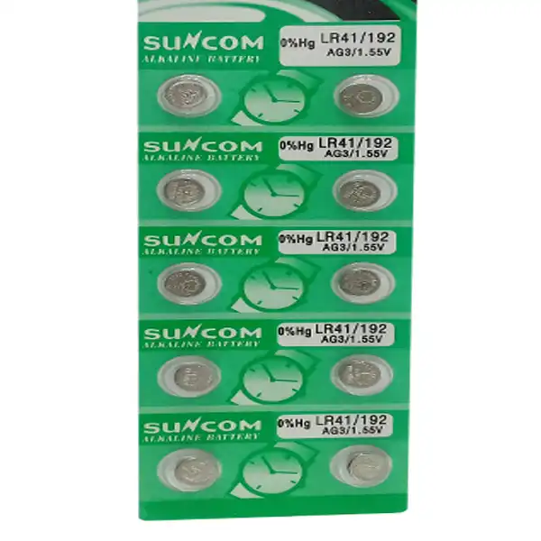 باتری ساعت سان کام مدل LR41 بسته 10 عددی