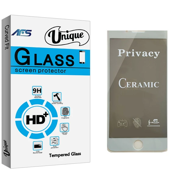 محافظ صفحه نمایش سرامیکی ای اف اس مدل Unique Glass مناسب برای گوشی موبایل اپل iPhone 7