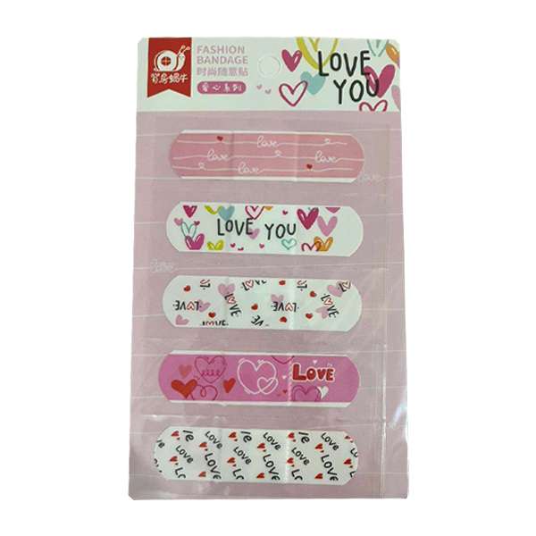 چسب زخم فانتزی مدل Love بسته 5 عددی