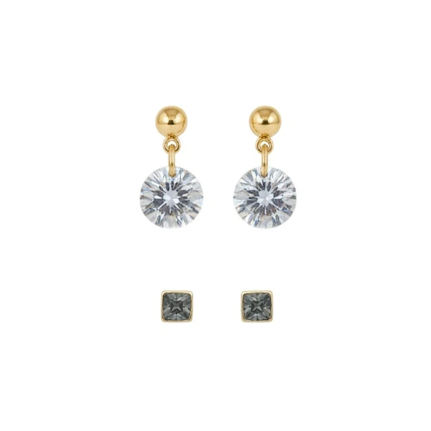 گوشواره میخی زنانه آی ام مدل P00276 مجموعه دو عددی