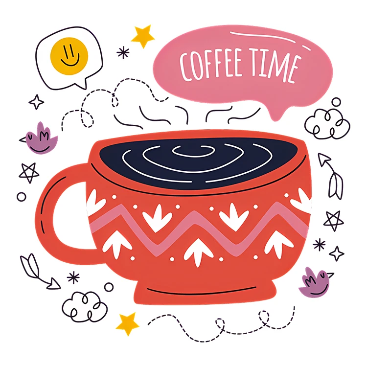 استیکر پارچه و لباس پاد آفرین مدل قهوه کد S3268