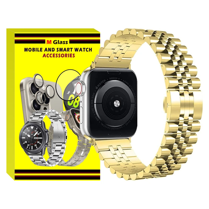بند ام‌گلس مدل 5Bead MG مناسب برای اپل واچ سری 7/8/9 سایز 45 میلی متری