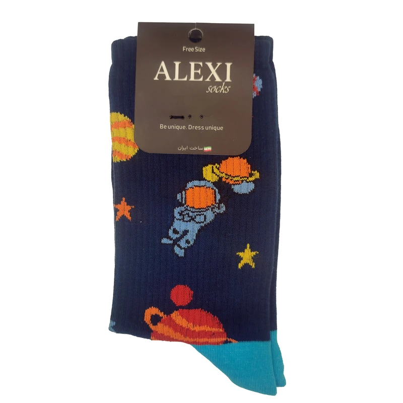 جوراب ساق بلند مدل فضا کد SC007