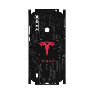 MAHOOT TESLA-Motors-FullSkin Cover Sticker for Motorola Moto G8 Power Lite