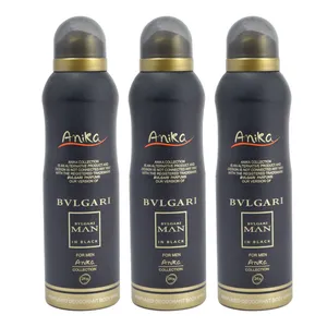 اسپری خوشبو کننده بدن مردانه آنیکا مدل Bvlgari in black حجم 200 میلی لیتر مجموعه 3 عددی