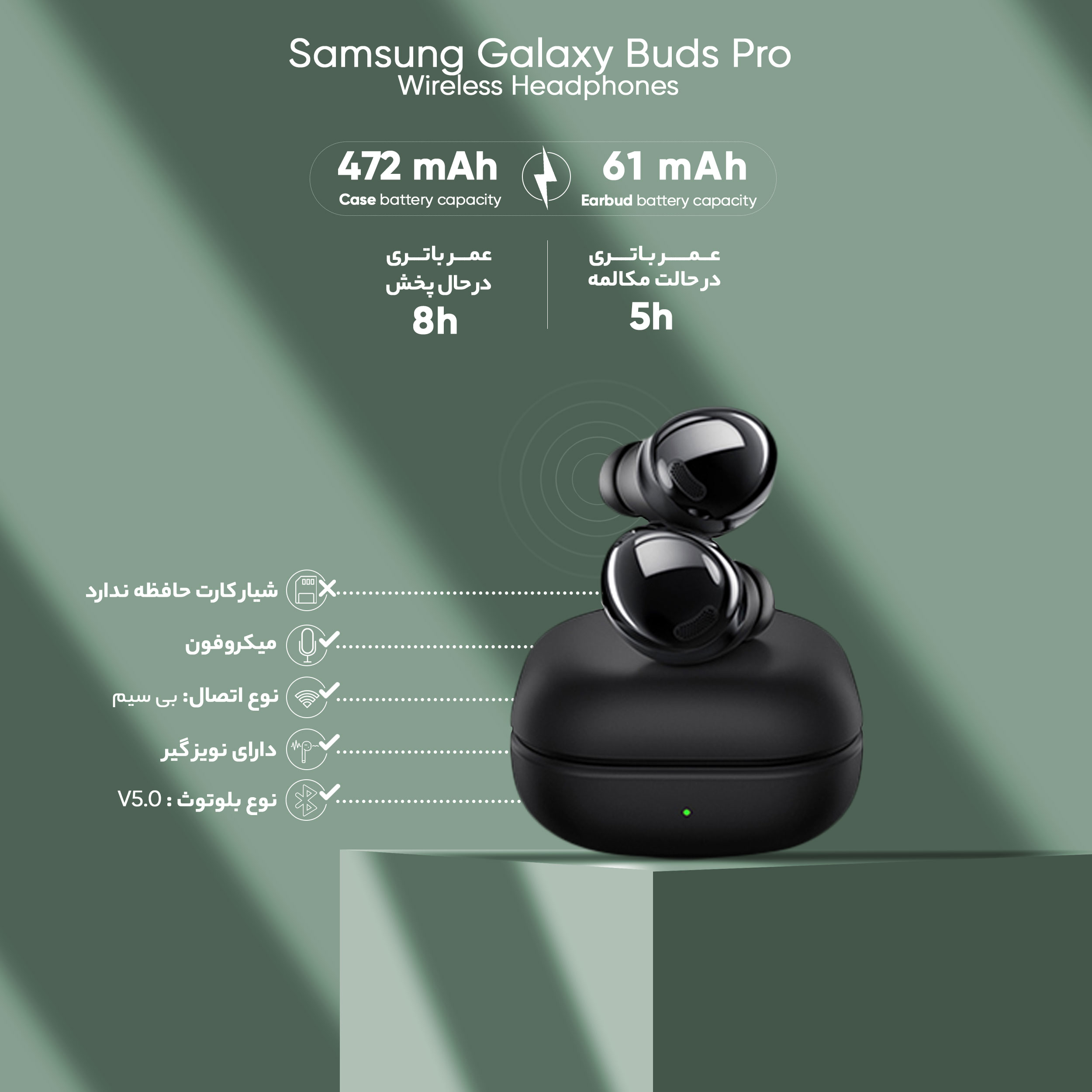 قیمت و خرید هدفون بلوتوثی سامسونگ مدل Galaxy Buds Pro