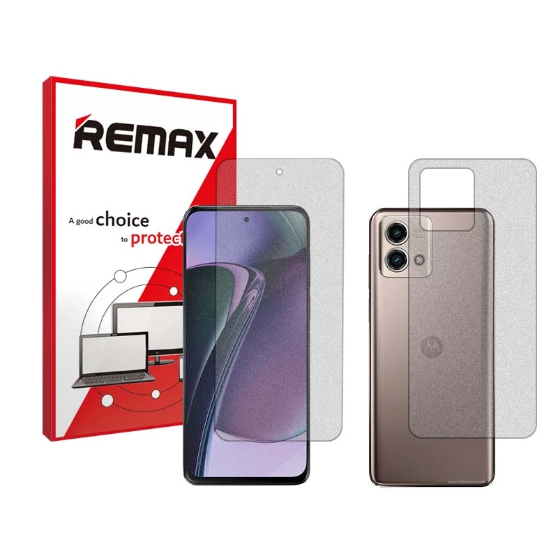 محافظ صفحه نمایش مات ریمکس مدل HyMTT مناسب برای گوشی موبایل موتورولا Moto G Stylus (2023) به همراه محافظ پشت گوشی