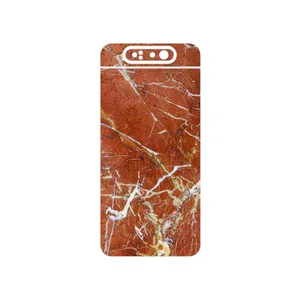 MAHOOT Red Marble Cover Sticker for Samsung Galaxy A80