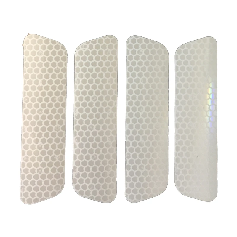 	 برچسب شبرنگ هشدار باز بودن درب خودرو رفلکتر مدل W7YT مناسب برای پراید بسته 4 عددی 