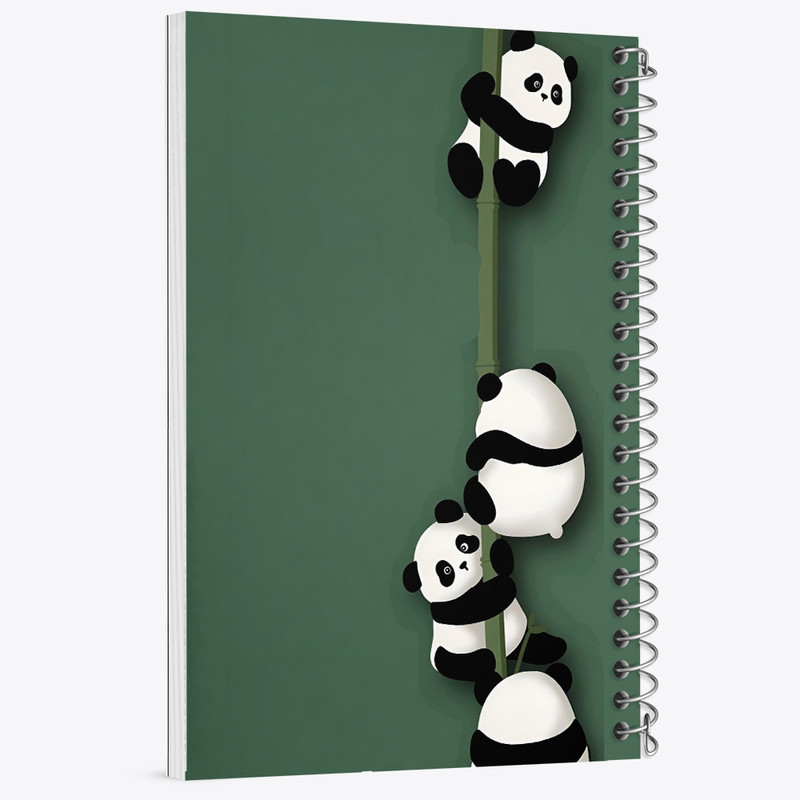 دفتر مشق 100 برگ خندالو طرح پاندا کیوت کد N4111