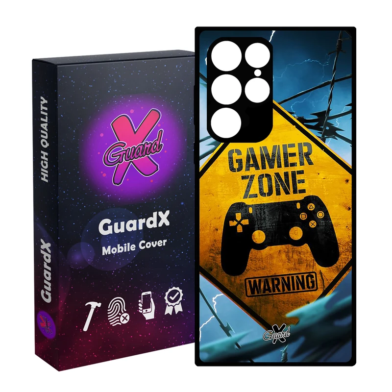 کاور گارد ایکس طرح Gamer مدل Glass10015 مناسب برای گوشی موبایل سامسونگ Galaxy S23 Ultra