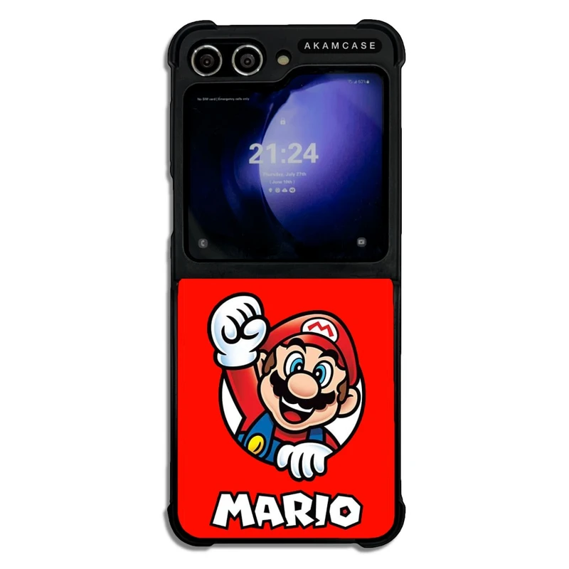 کاور آکام مدل AMC-WSGZFLIP5-SUPER MARIO12 مناسب برای گوشی موبایل سامسونگ Galaxy Z Flip 5