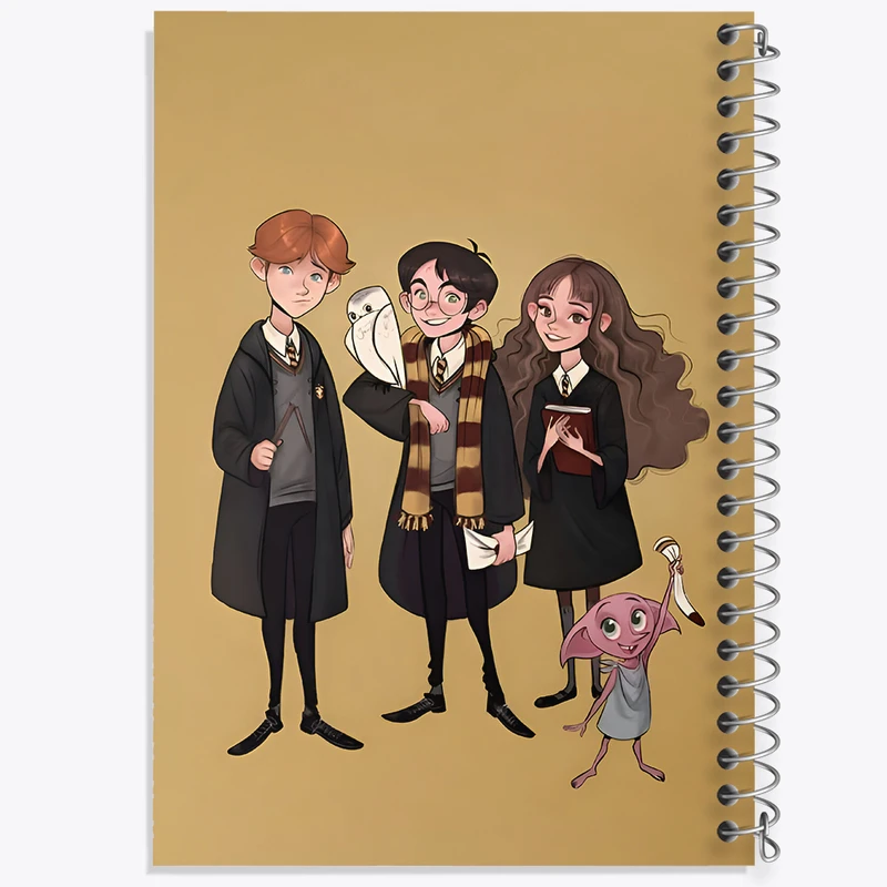 دفتر شطرنجی 50 برگ خندالو طرح هری پاتر (Harry Potter) کد N4593