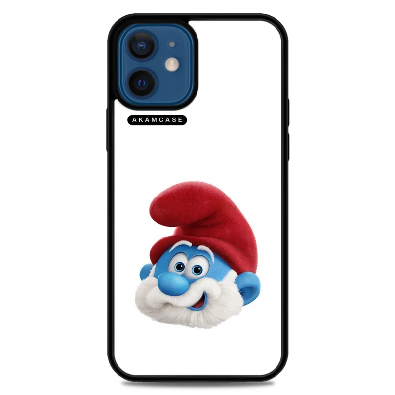کاور آکام مدل AMC-WA12M-SMURFS-13 مناسب برای گوشی موبایل اپل iPhone 12 Mini