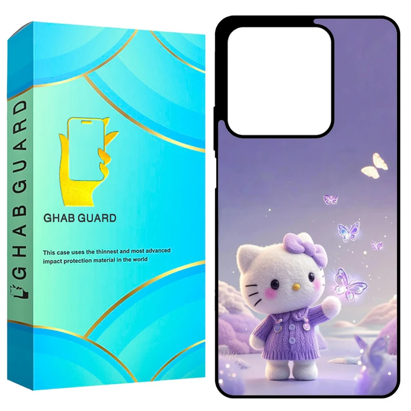 کاور قاب گارد طرح کیتی مدل GCHPN134 مناسب برای گوشی موبایل شیائومی Redmi Note 13 4G