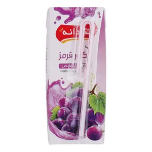 آب انگور قرمز تکدانه حجم 200 میلی لیتر