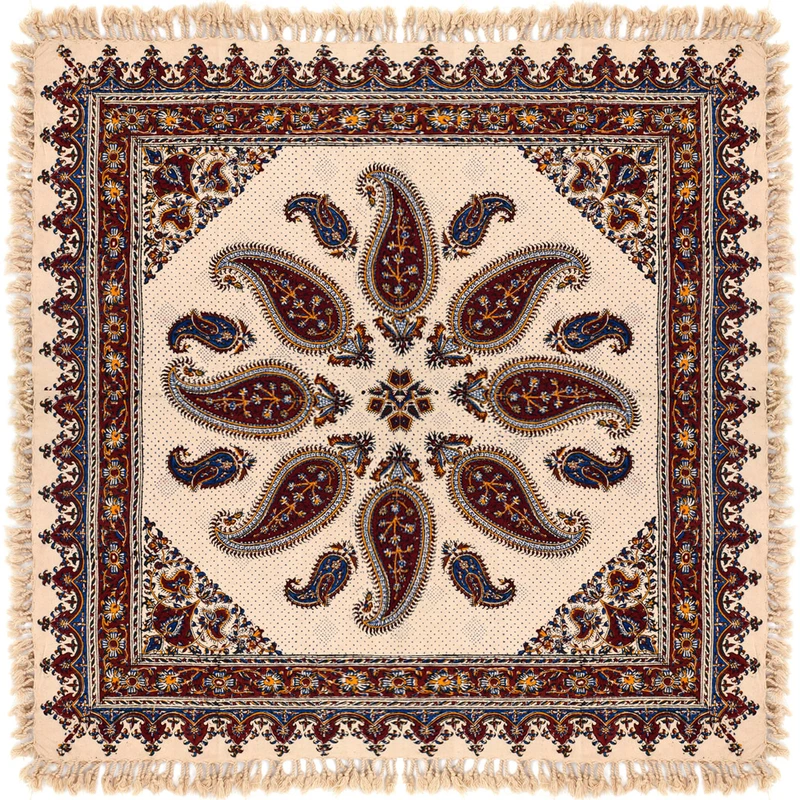 رومیزی قلمکار مدل سنتی کد 100100-6