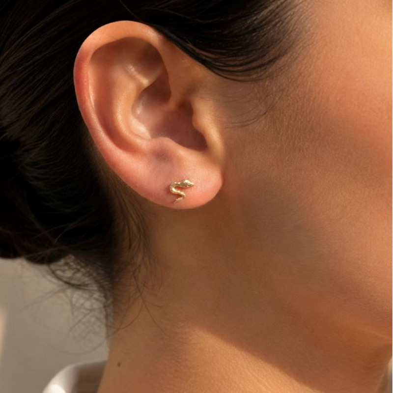گوشواره میخی طلا 18 عیار زنانه کیا گالری مدل AE458 - 6