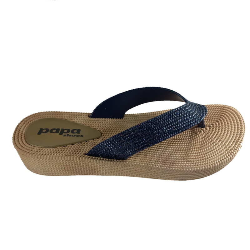 دمپایی لاانگشتی زنانه پاپا مدل ترمه پلاس