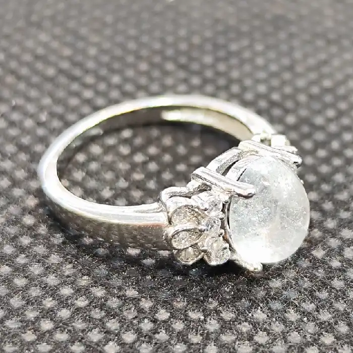 انگشتر نقره زنانه مدل سنگ در نجف کد 65