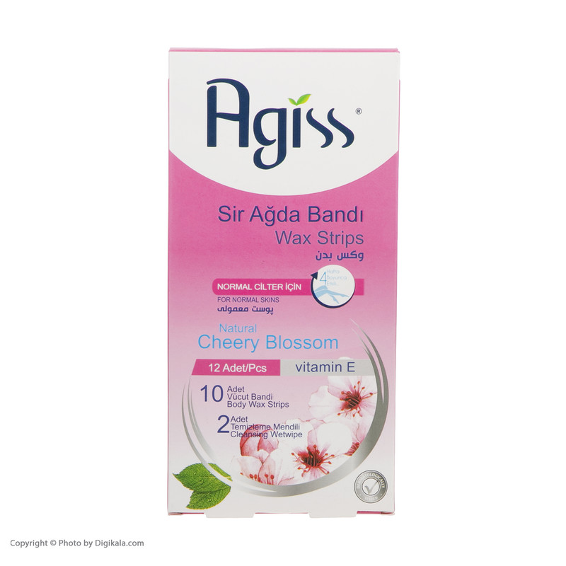 نوار موبر بدن آگیس مدل Cheery Blossom کد 4 بسته 12 عددی