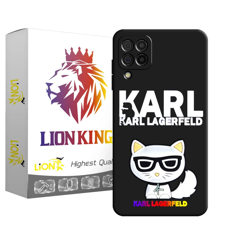  کاور لاین کینگ مدل گربه 3D مناسب برای گوشی موبایل سامسونگ Galaxy A22 4G