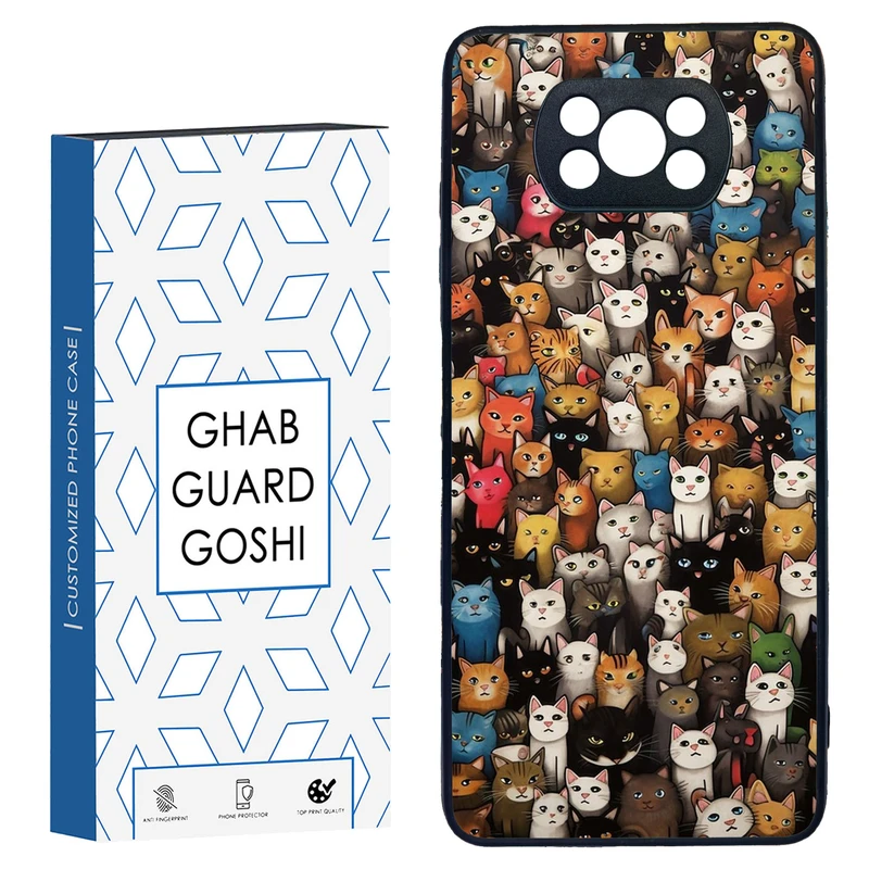 کاور قاب گارد گوشی طرح گربه کد TPU-293 مناسب برای گوشی موبایل شیائومی POCO X3 / X3 PRO / X3 NFC