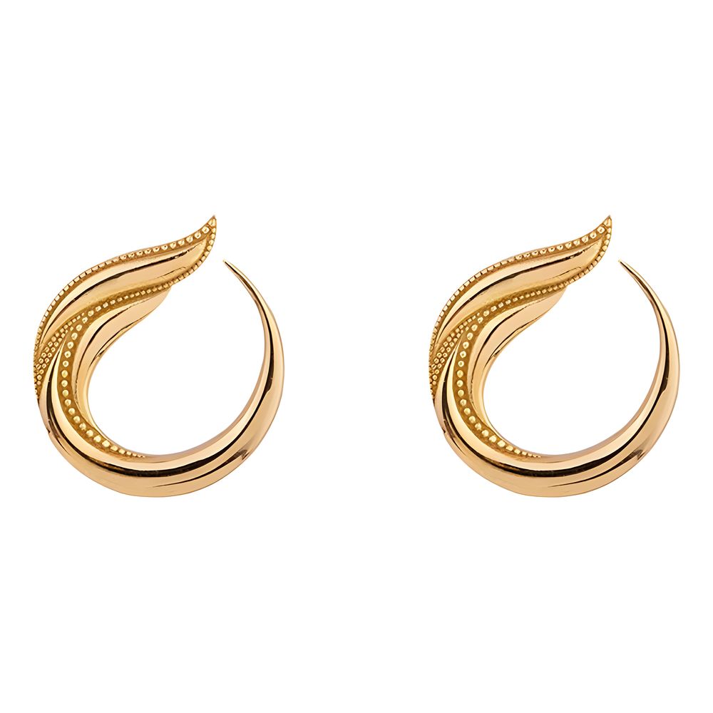 گوشواره میخی طلا 18 عیار زنانه کیا گالری مدل سیمرغ کد EM423