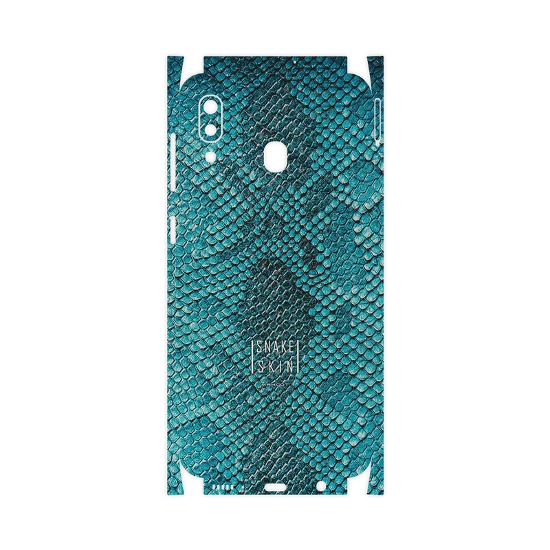برچسب پوششی ماهوت مدل Blue Snake Skin-FullSkin مناسب برای گوشی موبایل سامسونگ Galaxy A20