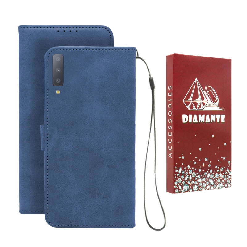 کیف کلاسوری دیامانته مدل Bandaviz Rd مناسب برای گوشی موبایل سامسونگ Galaxy A750  / J7 2018 به همراه بند آویز