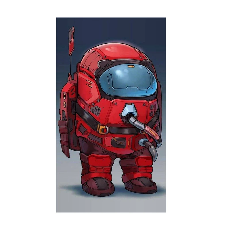  استیکر لپ تاپ و موبایل مدل بازی طزح امانگ آس Among Us کد 3777