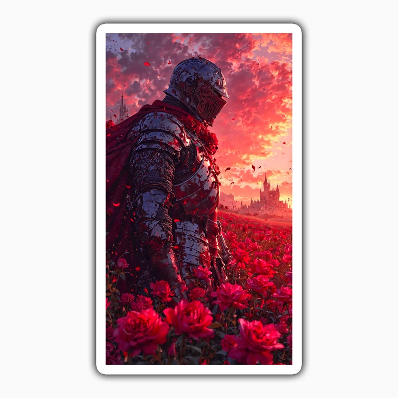 استیکر لپ تاپ و موبایل بووم طرح شوالیه کد LM43