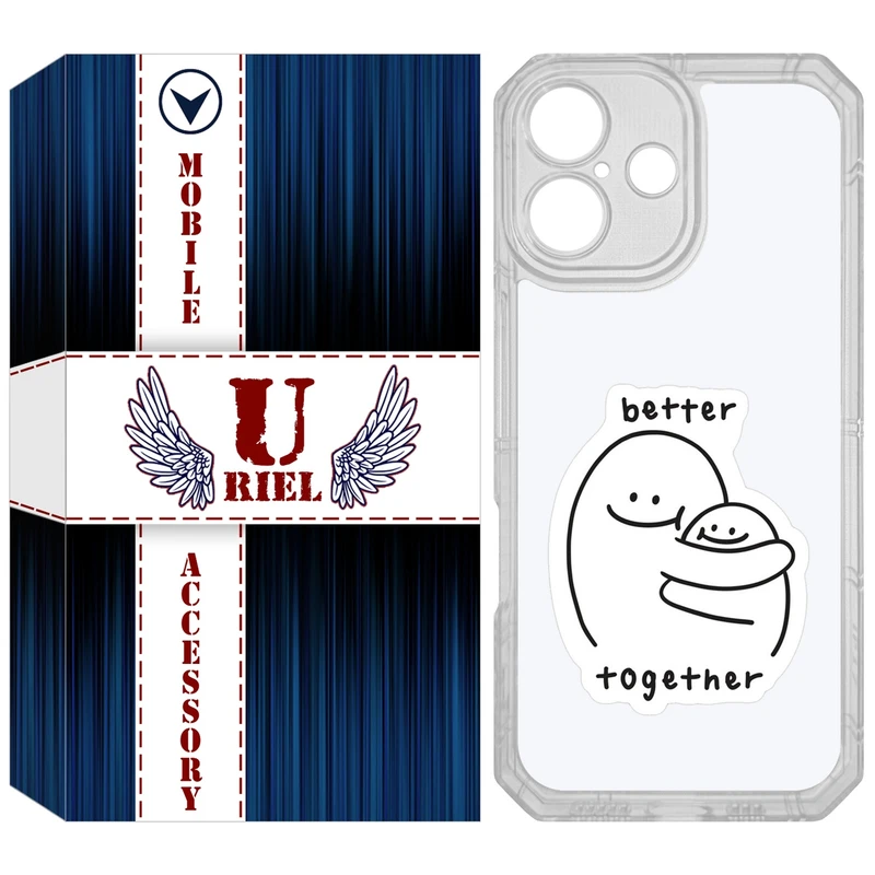 کاور یوریل مدل Clear کد 90 طرح Together مناسب برای گوشی موبایل اپل iPhone 17