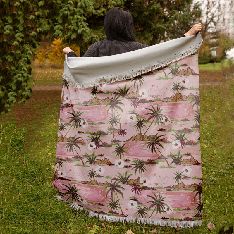 شال مبل مدل دریاچه  کد F2SH1002 سایز 100x180 سانتی متر