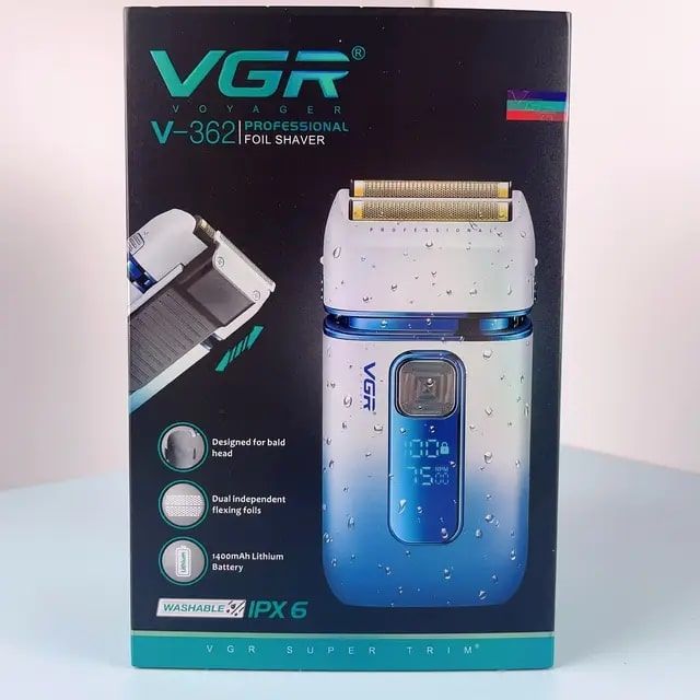 ماشین اصلاح موی صورت شارژی وی جی ار مدل V362 -  - 4