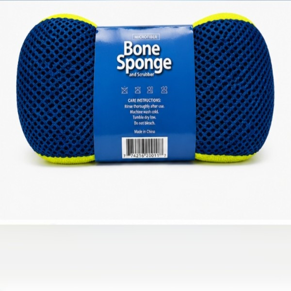 اسفنج شستشوی خودرو میکروفایبر مدل Bone Sponge سایز 22.86×10.16 سانتی‌متر