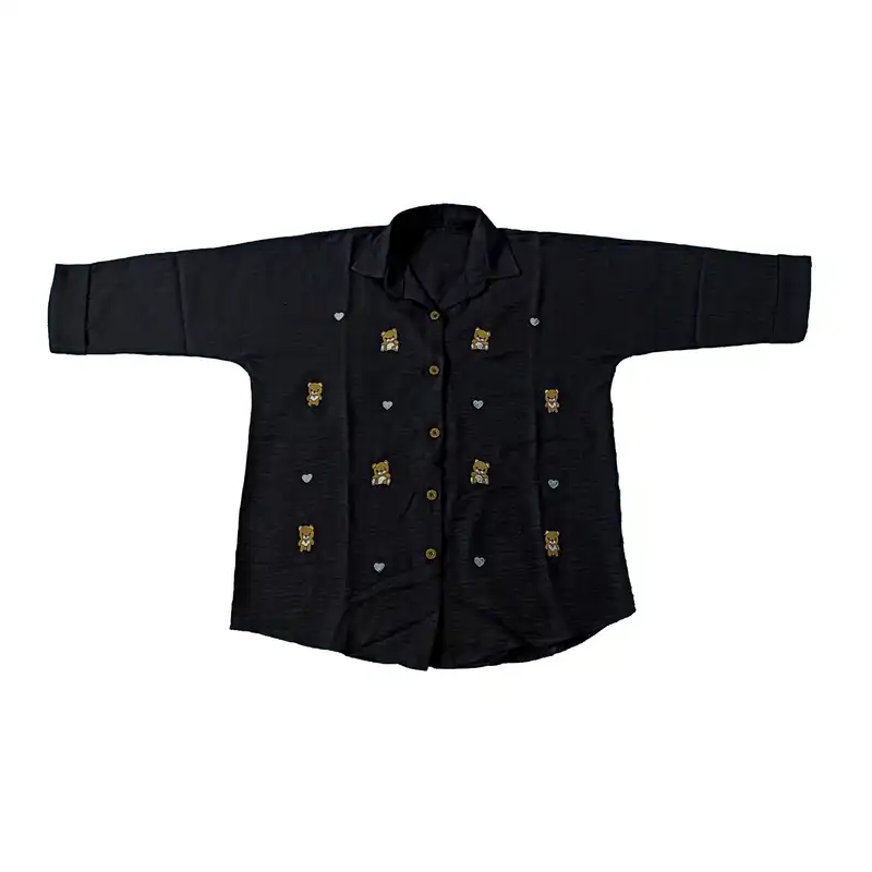 مانتو زنانه مدل خرسی گلدوزی کد 6