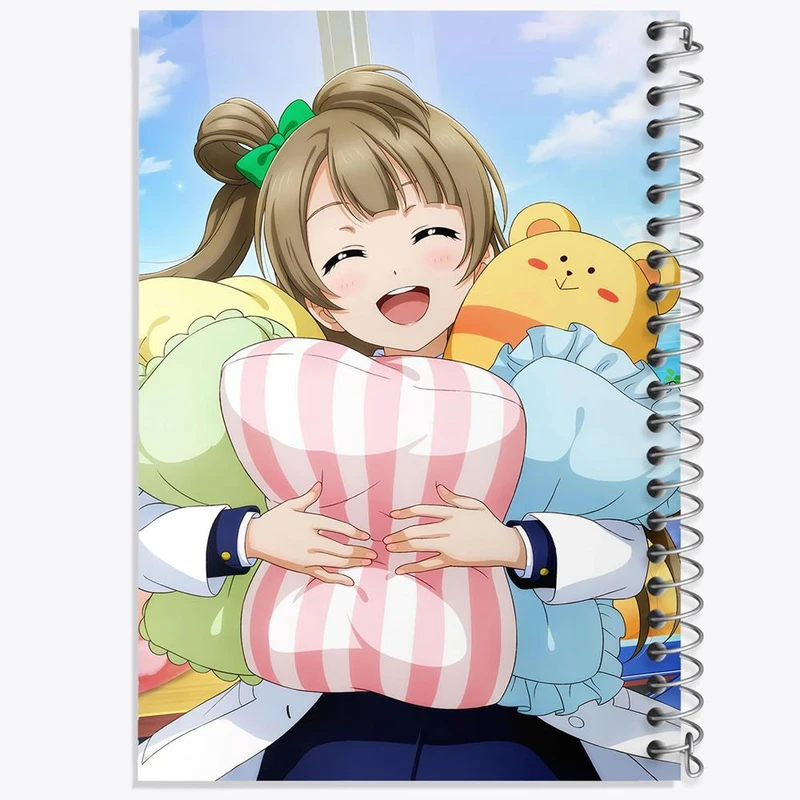 دفتر شطرنجی 50 برگ خندالو طرح کوتوری مینامی انیمه لاو لایو Love Live کد 18300