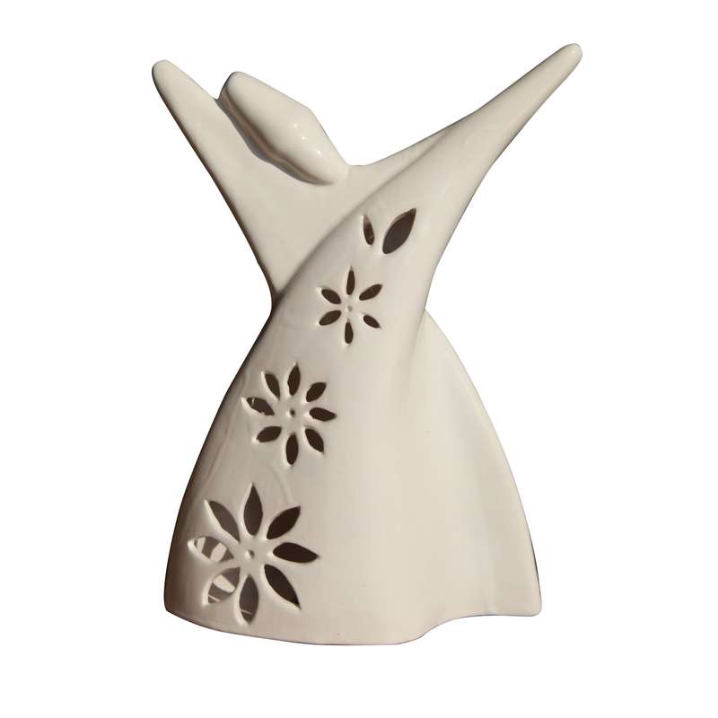 جاشمعی سرامیکی مدل رقص سماع طرح گل دار