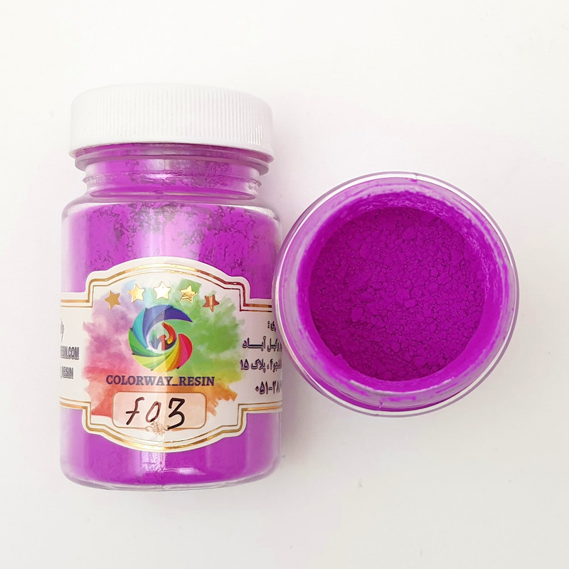 پودر رنگ رزین کالروی مدل فلورسنت حجم 35 میلی‌لیتر