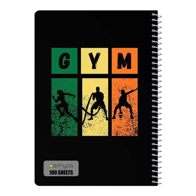 دفتر مشق 100 برگ سیمی کارنیکا طرح باشگاه Gym کد 62506