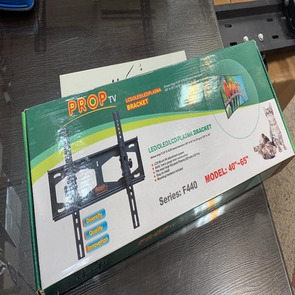 پایه دیواری پراپ تی وی مدل F440 مناسب برای تلویزیون های 40 تا 65 اینچ