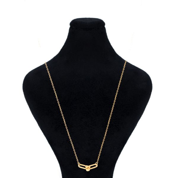 گردنبند طلا 18 عیار زنانه ماوی گالری مدل تیفانی دو و زنجیر -  - 1