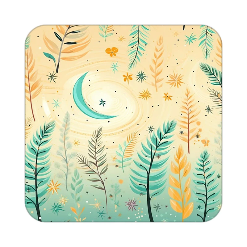 زیر لیوانی کاکتی طرح ماه و ستاره مدل mp54660