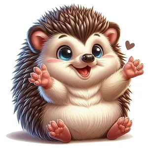 استیکر پارچه و لباس پاد آفرین طرح جوجه تیغی کد 951