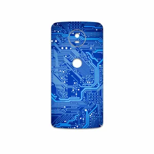 MAHOOT Blue Printed Circuit Board Cover Sticker for Motorola Moto G5S
