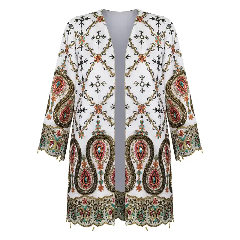 مانتو زنانه مدل ایینه دوزی و سوزندوزی