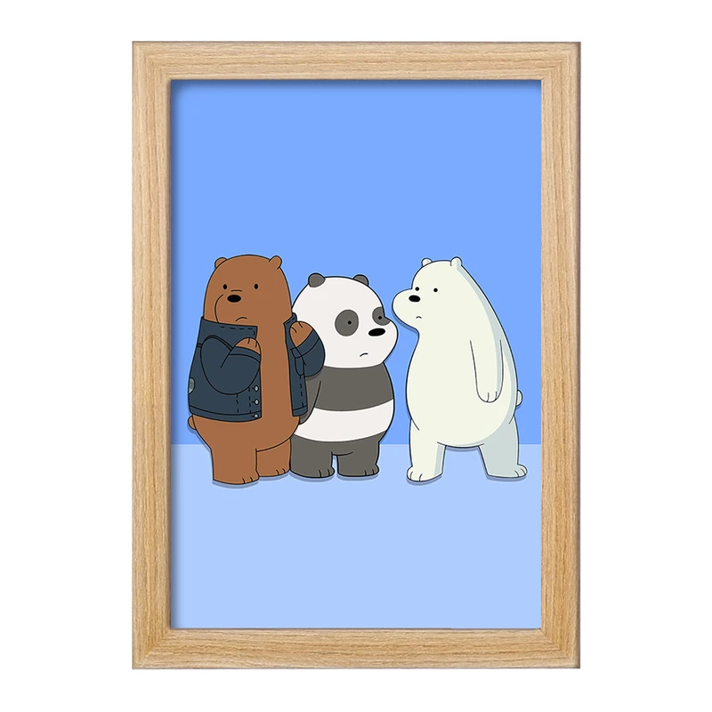 تابلو خندالو مدل انیمیشن سه خرس کله پوک کد 27643