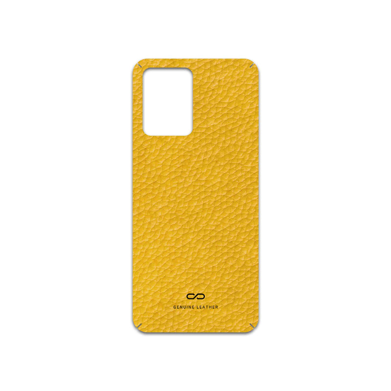 برچسب پوششی ماهوت مدل Mustard-Leather مناسب برای گوشی موبایل شیائومی Redmi Note 12 5G